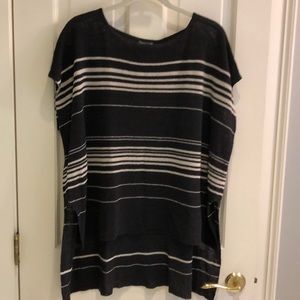 Excellent condition Eileen Fisher striped linen knit tunic